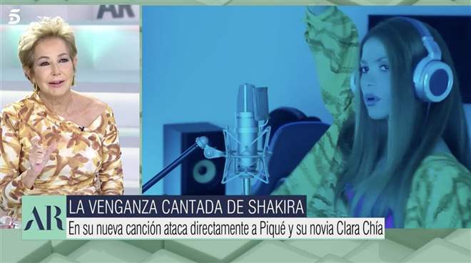 Ana Rosa réagit à la dernière chanson de Shakira.